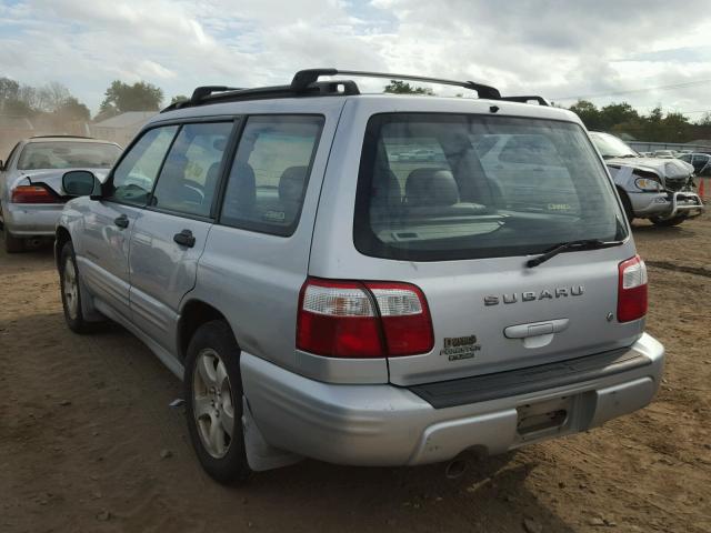 JF1SF65642H737915 - 2002 SUBARU FORESTER S SILVER photo 3