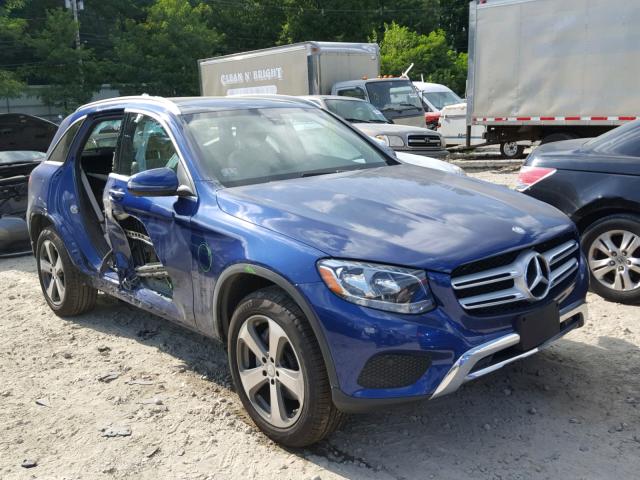 WDC0G4KB5HF152781 - 2017 MERCEDES-BENZ GLC 300 4M BLUE photo 1