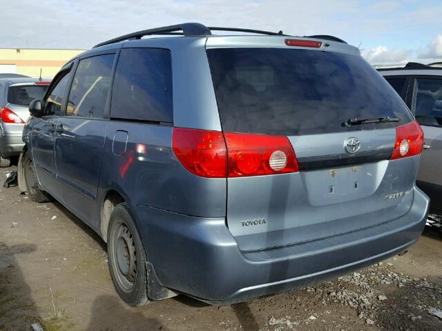 5TDZK29C98S141197 - 2008 TOYOTA SIENNA CE GRAY photo 3