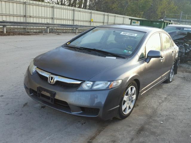 2HGFA1F51BH303515 - 2011 HONDA CIVIC LX GRAY photo 2