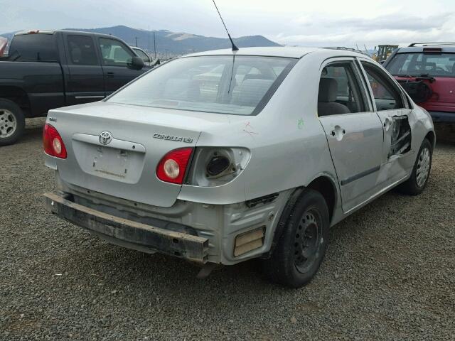 1NXBR32E14Z245067 - 2004 TOYOTA COROLLA CE SILVER photo 4