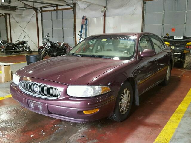 1G4HP54K844140170 - 2004 BUICK LESABRE CU MAROON photo 2