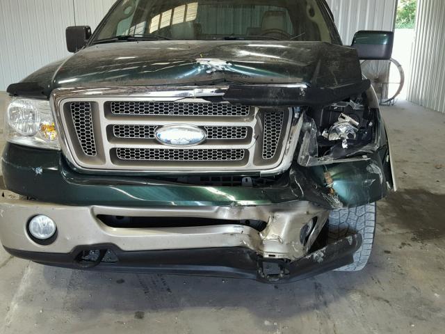 1FTPW14V87KC41425 - 2007 FORD F150 SUPER GREEN photo 9