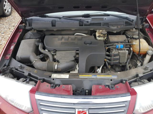 1G8AJ55F17Z119770 - 2007 SATURN ION LEVEL MAROON photo 7