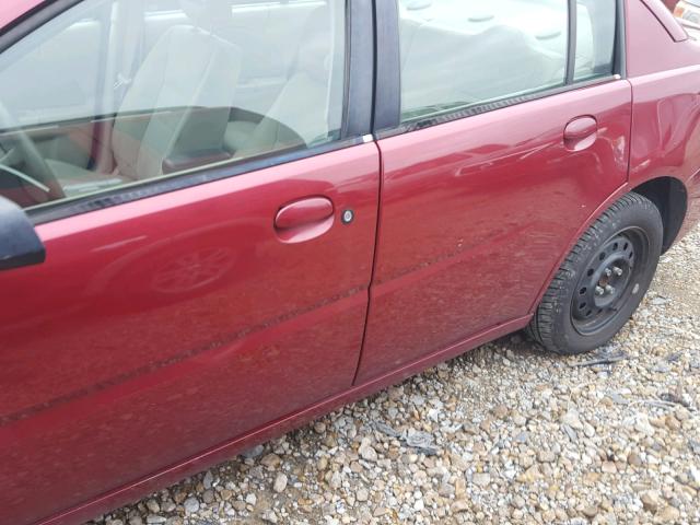 1G8AJ55F17Z119770 - 2007 SATURN ION LEVEL MAROON photo 9