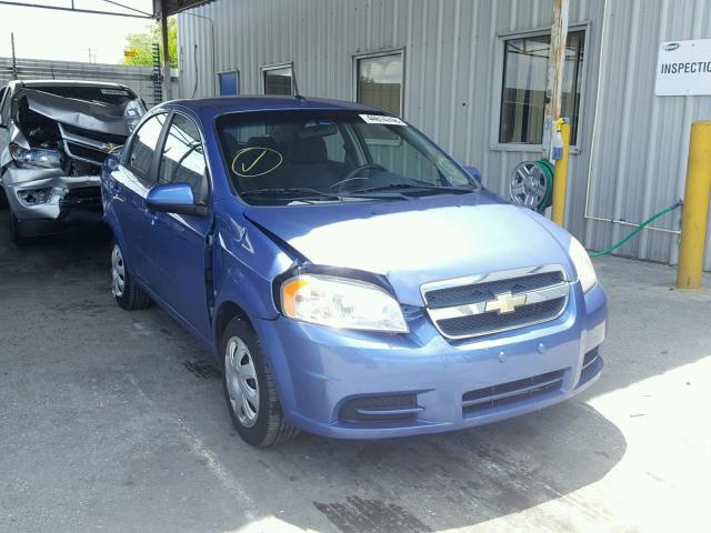 KL1TD56E29B630550 - 2009 CHEVROLET AVEO LS BLUE photo 1