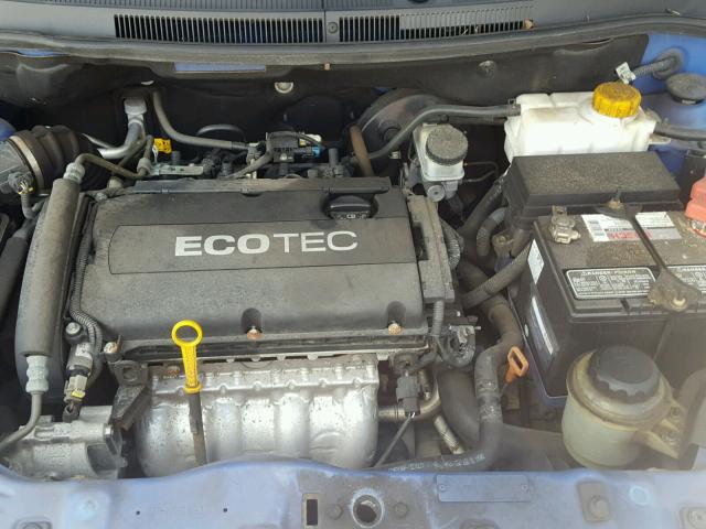 KL1TD56E29B630550 - 2009 CHEVROLET AVEO LS BLUE photo 7