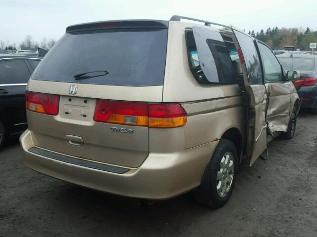 2HKRL18932H000832 - 2002 HONDA ODYSSEY EX BEIGE photo 4