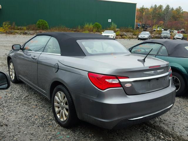 1C3BCBEB7CN126597 - 2012 CHRYSLER 200 GRAY photo 3