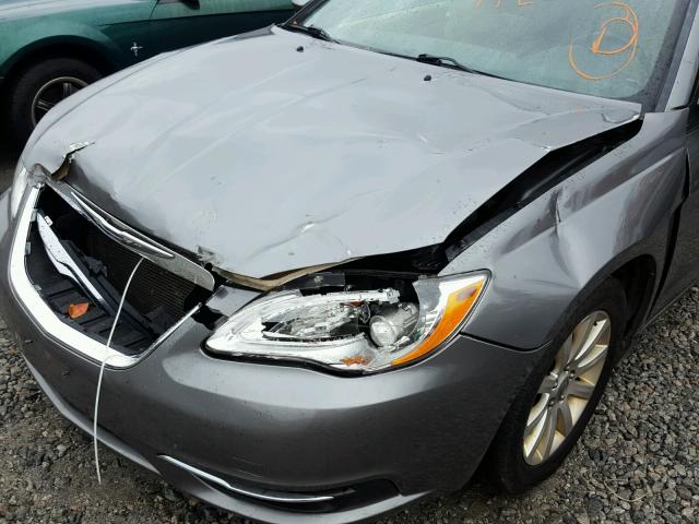 1C3BCBEB7CN126597 - 2012 CHRYSLER 200 GRAY photo 9