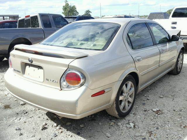 JN1DA31D62T202475 - 2002 NISSAN MAXIMA GLE GOLD photo 4