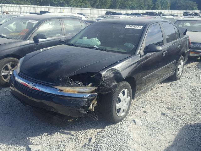 1G1ZS52F05F316608 - 2005 CHEVROLET MALIBU BLACK photo 2