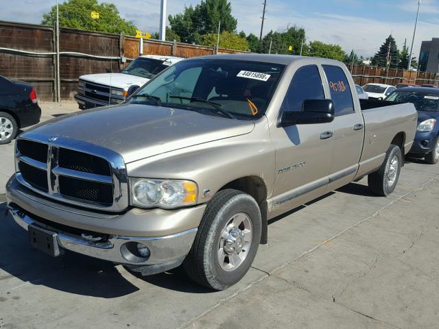 3D7KA28C54G267271 - 2004 DODGE RAM 2500 S GOLD photo 2