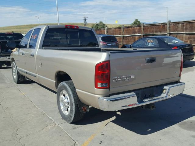 3D7KA28C54G267271 - 2004 DODGE RAM 2500 S GOLD photo 3