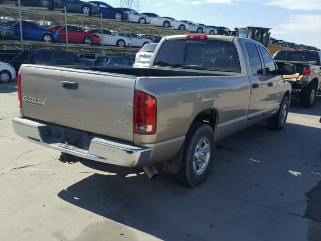 3D7KA28C54G267271 - 2004 DODGE RAM 2500 S GOLD photo 4