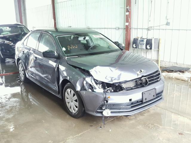 3VW2K7AJ0FM339671 - 2015 VOLKSWAGEN JETTA BASE GRAY photo 1