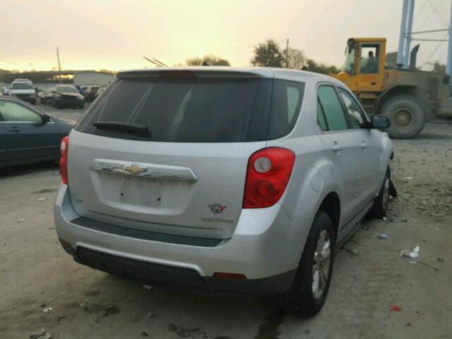 2GNFLCEK3C6328755 - 2012 CHEVROLET EQUINOX LS SILVER photo 4