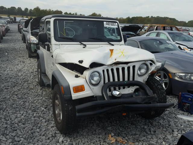 1J4FA39S46P711949 - 2006 JEEP WRANGLER X WHITE photo 1