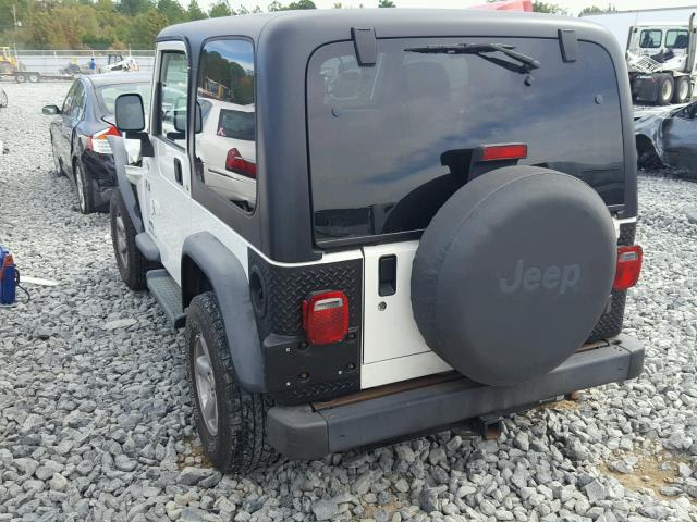 1J4FA39S46P711949 - 2006 JEEP WRANGLER X WHITE photo 3