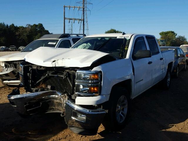 3GCUKREC2EG381968 - 2014 CHEVROLET SILVERADO WHITE photo 2