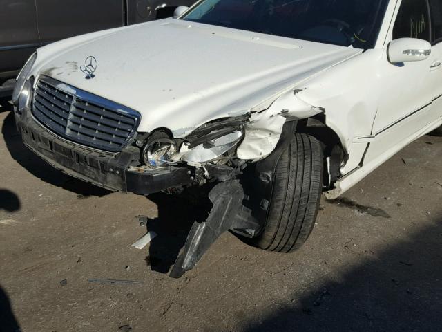 WDBUF65J23A192765 - 2003 MERCEDES-BENZ E 320 WHITE photo 9