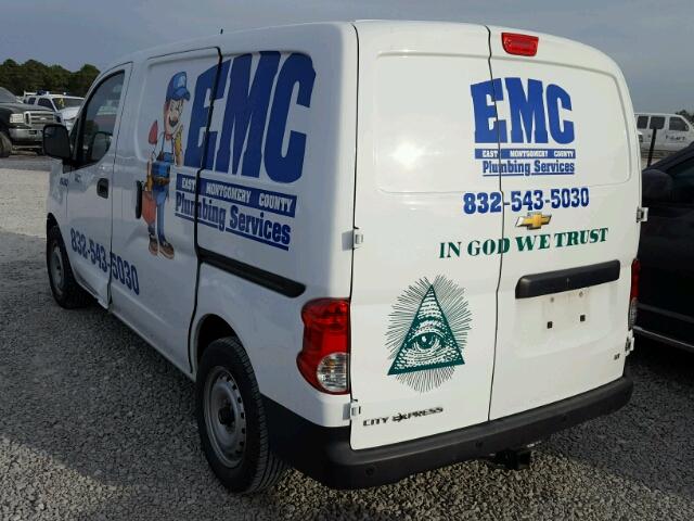 3N63M0ZN1FK726786 - 2015 CHEVROLET CITY EXPRE WHITE photo 3