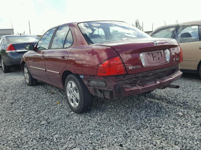 3N1CB51D66L521888 - 2006 NISSAN SENTRA 1.8 BURGUNDY photo 3