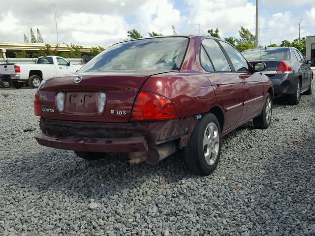 3N1CB51D66L521888 - 2006 NISSAN SENTRA 1.8 BURGUNDY photo 4