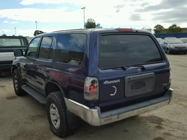 JT3GM84R6X0050586 - 1999 TOYOTA 4RUNNER BLUE photo 3