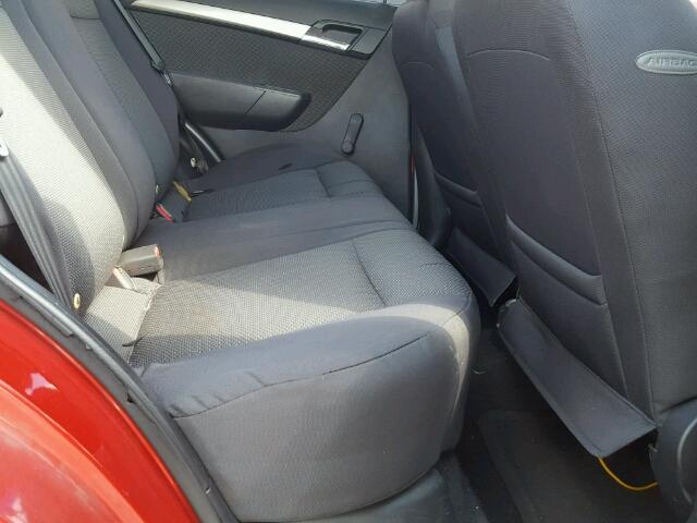 KL1TD56697B063789 - 2007 CHEVROLET AVEO BASE Қызыл фото 6