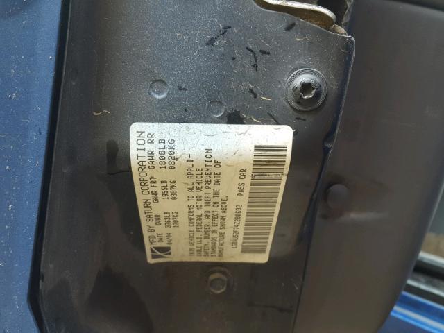 1G8AJ52F74Z200692 - 2004 SATURN ION LEVEL BLUE photo 10