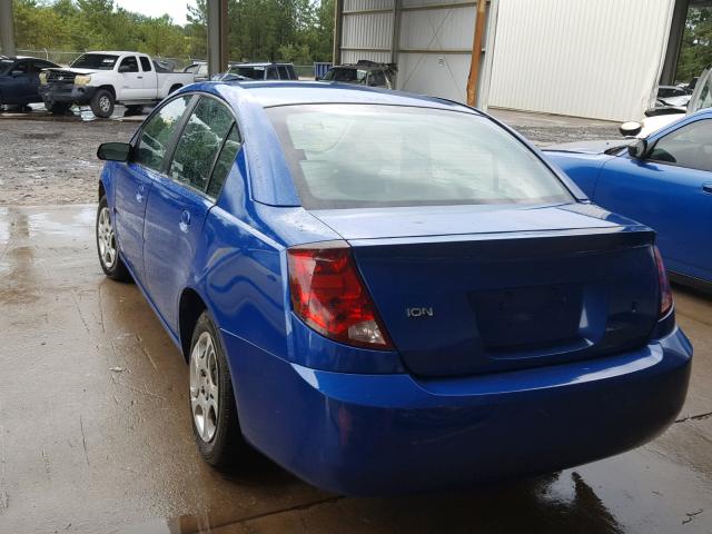 1G8AJ52F74Z200692 - 2004 SATURN ION LEVEL BLUE photo 3