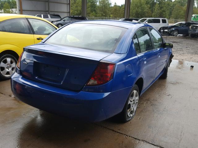 1G8AJ52F74Z200692 - 2004 SATURN ION LEVEL BLUE photo 4