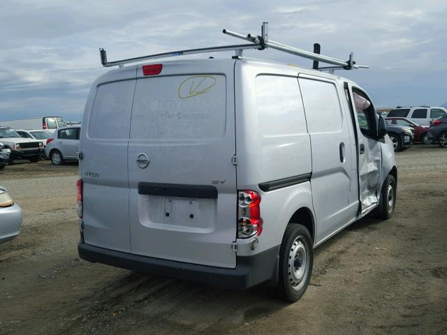 3N6CM0KN2FK730131 - 2015 NISSAN NV200 2.5S SILVER photo 4