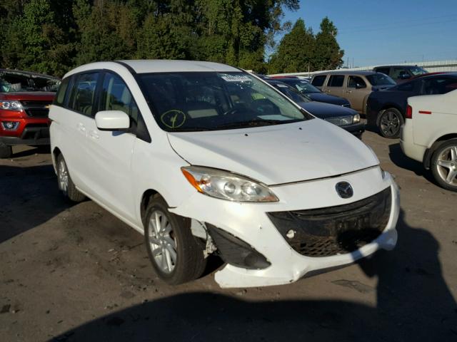 JM1CW2BL0C0106502 - 2012 MAZDA 5 WHITE photo 1