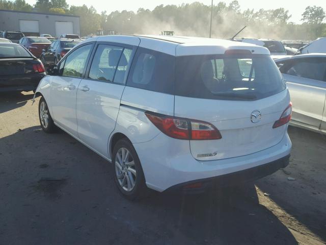 JM1CW2BL0C0106502 - 2012 MAZDA 5 WHITE photo 3