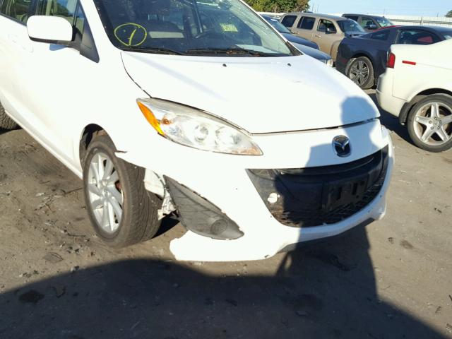 JM1CW2BL0C0106502 - 2012 MAZDA 5 WHITE photo 9