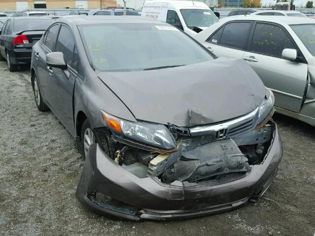 2HGFB2F59CH003001 - 2012 HONDA CIVIC LX BROWN photo 1