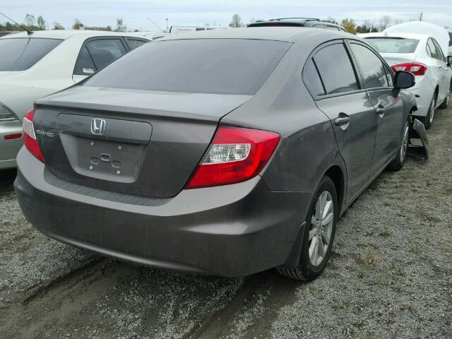 2HGFB2F59CH003001 - 2012 HONDA CIVIC LX BROWN photo 4