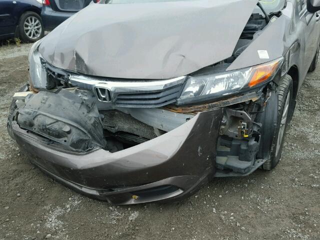 2HGFB2F59CH003001 - 2012 HONDA CIVIC LX BROWN photo 9