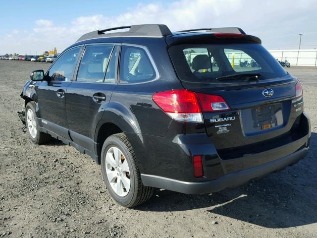 4S4BRBAC7C3298788 - 2012 SUBARU OUTBACK 2. BLACK photo 3