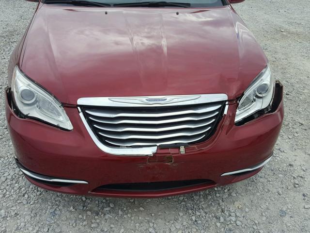 1C3CCBBB6DN635705 - 2013 CHRYSLER 200 TOURIN RED photo 9