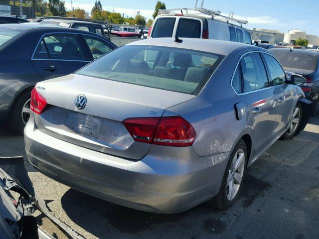 1VWBP7A3XCC083779 - 2012 VOLKSWAGEN PASSAT SE SILVER photo 4