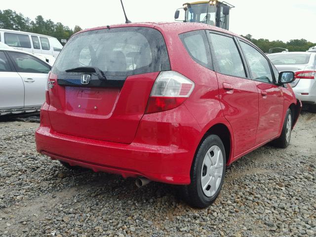 JHMGE8H32CC021222 - 2012 HONDA FIT RED photo 4