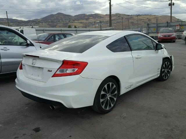 2HGFG4A50DH705438 - 2013 HONDA CIVIC SI WHITE photo 4