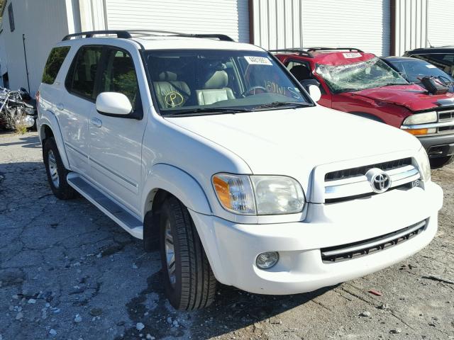 5TDZT38A46S273977 - 2006 TOYOTA SEQUOIA LI WHITE photo 1