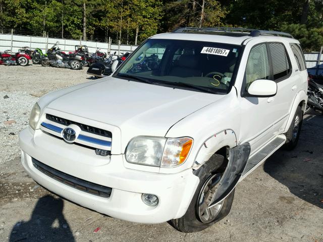 5TDZT38A46S273977 - 2006 TOYOTA SEQUOIA LI WHITE photo 2