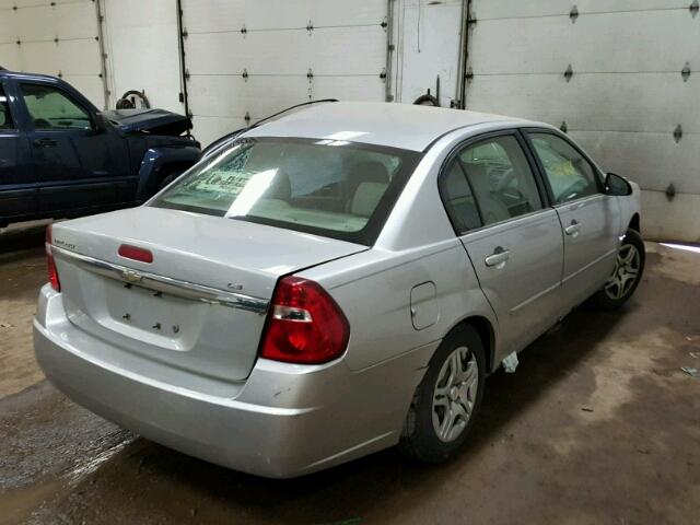 1G1ZS58F97F148204 - 2007 CHEVROLET MALIBU LS 银色 照片 4