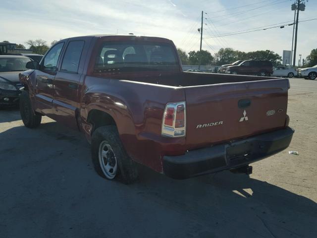 1Z7HC28K67S213632 - 2007 MITSUBISHI RAIDER LS RED photo 3