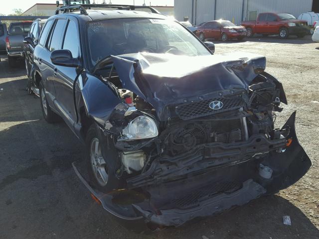 KM8SC13D64U584368 - 2004 HYUNDAI SANTA FE G BLUE photo 1